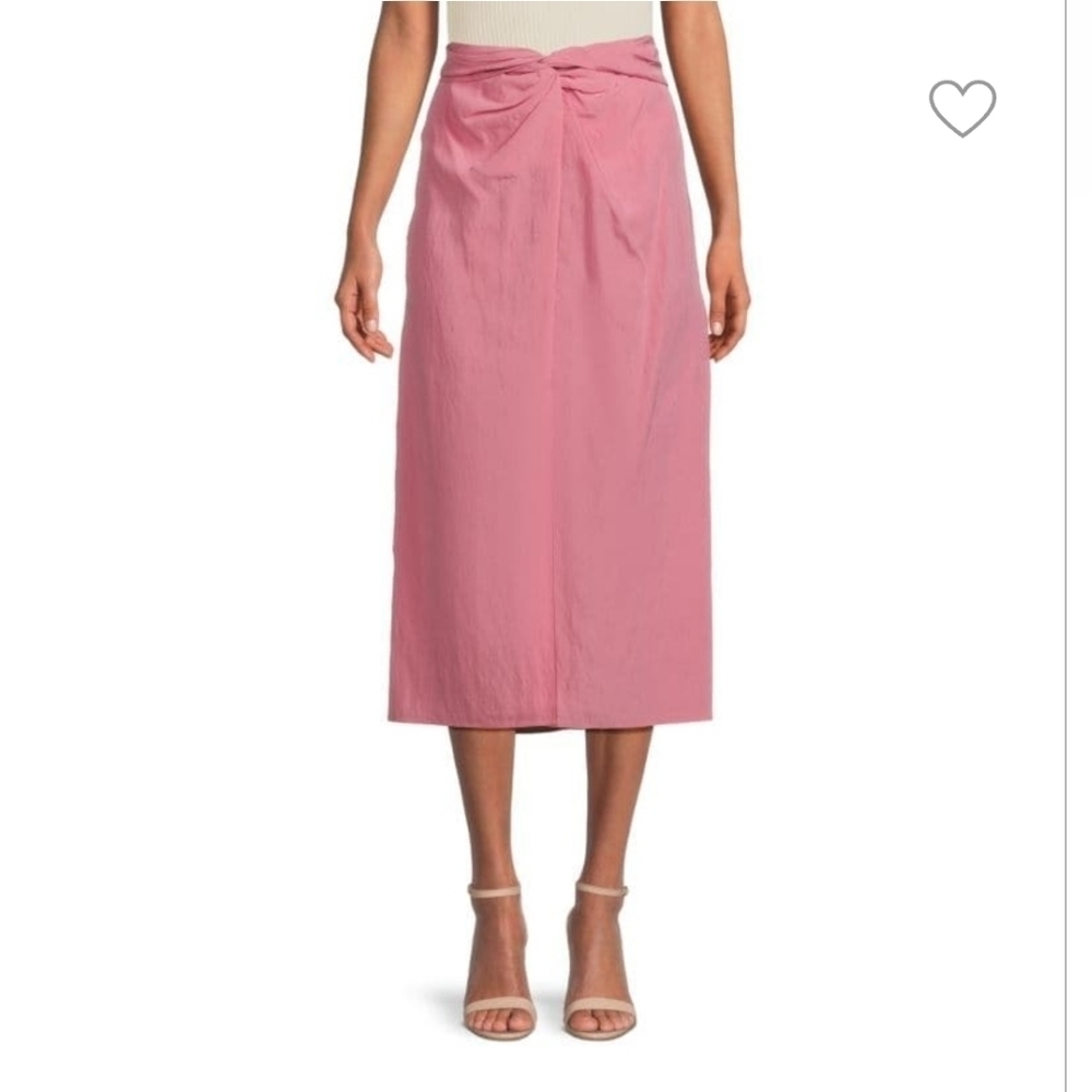 NWT Vince front knot midi skirt in rosetta color size L